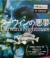 Darwin's Nightmare Original Japanese B2 theatrical poster for Hubert Sauper’s acclaimed documentary Darwin’s Nightmare (2004), issued for the film’s original 2006 Japanese release...
