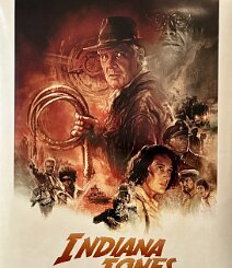 Indiana Jones and the Dial of Destiny International double sided onesheet. C9/10 condition. Art by Tony Stella. $50