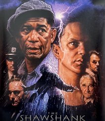 The Shawshank Redemption Rolled double-sided onesheet. Wonderful art by the incomparable artist Drew Struzan, celebrating the tenth anniversary of this beloved movie. C9 $125.00